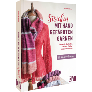 Stricken mit handgefärbten Garnen