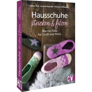 Hausschuhe stricken und filzen